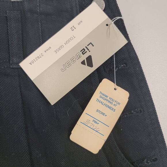 VTG Black Denim Skirt - Picture 16 of 16